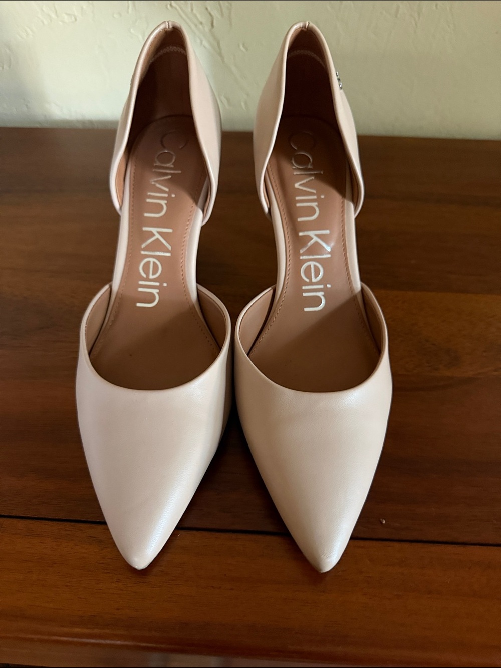 Calvin Klein Women's Pointed D'Orsay Pumps in Light Blush